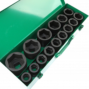 GARWIN PRO 626556-1 Набор ударных головок 1" 15 пр. 22-60 мм