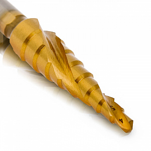 RUNTEC RT-DS4-12-9 Сверло ступенчатое RUNTEC 4-12 мм, 9 ступеней, HSS-TiN