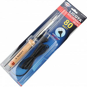 Licota AET-6006ED Паяльник с деревянной ручкой, 80 Вт, 220 В