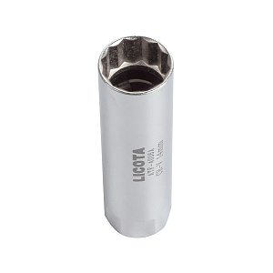 Licota ATF-4006A Головка, 3/8", 14 мм, торцевая, 12-гранная, глубокая, свечная
