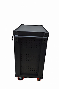 Инструментальная тележка с инструментом GW-7ST2 Black (Great Wolf, 324поз), 7 ящиков, увеличенные колеса с тормозом, ЦЗ, усиленная