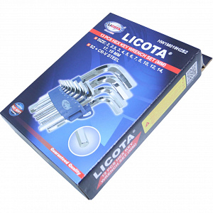 Licota HW1M019H2S2 Набор шестигранников угловых 13пр., 2-19 мм
