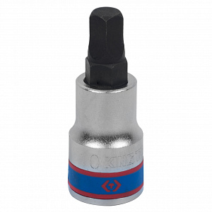 Насадка (бита) торцевая 1/2", Pentagon, 10 мм, L = 60 мм, пятигранная KING TONY 402A10