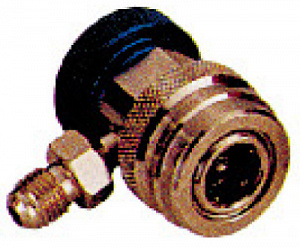 Licota ATL-9007 Адаптер синий 1/4" для двухвентильного манометрического коллектора