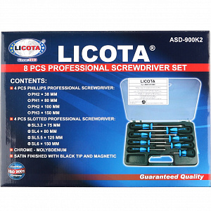 Licota ASD-900K2 Набор отверток профессиональных 8пр.