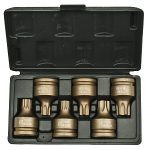 Licota ASA-80009 Набор ударных головок 3/4", T70-T100, M16, M18, 6пр.