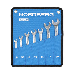 Набор ключей комбинированных 7 шт, планшет тетрон NORDBERG 10207P