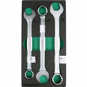 GARWIN PRO 646075 Набор ключей комбинированных 27, 30, 32 мм, 3 пр., в ложементе EVA