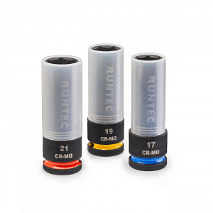 RUNTEC RT-IS1E51F Набор ударных головок с аксессуарами RUNTEC 1/2", 8-32 мм, CrMo в ложементе EVA, 51 предмет