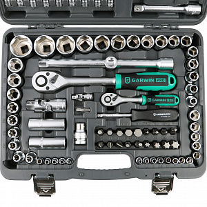 GARWIN PRO 641080 Набор ручных инструментов 1/4" и 1/2" 6 гр. 108 предметов