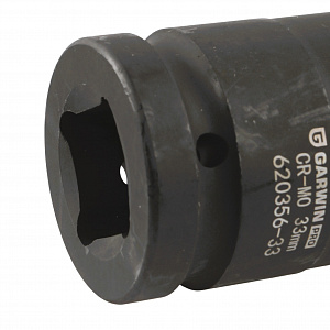 GARWIN PRO 620356-33 Головка, 1", 33 мм, торцевая, 6-гранная, ударная, глубокая