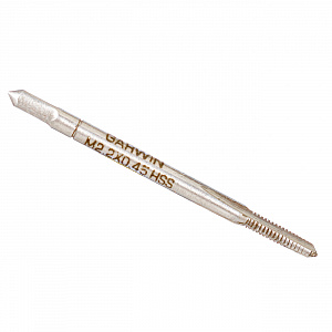 GARWIN INDUSTRIAL GM-TC022045 Метчики ручные M2,2x0.45, DIN 352, HSS, 6H, комплект из 2 штук