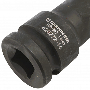 GARWIN PRO 620272-16 Головка, 1/2", 16 мм, торцевая, 6-гранная, ударная, глубокая