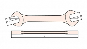 GARWIN INDUSTRIAL GSS-UG18 Ключ рожковый искробезопасный 5/8"x3/4"