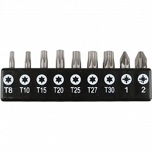 GARWIN PRO 632503 Набор бит 1/4" 25 мм на держателе TORX, PZ