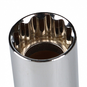 GARWIN PRO A14505 Головка, 3/8", 14 мм, торцевая, 12-гранная, глубокая, тонкостенная, свечная