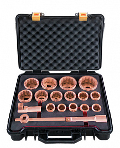 GARWIN INDUSTRIAL GSS-ST18 Набор головок искробезопасных 1” 18пр.