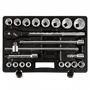 Licota ALK-6003F (ASK-10060) Набор торцевых головок 3/4" 6-ти гранных 21 пр., 19-50 мм