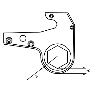 GARWIN PRO 541015-08-46 Кассета для гидравлического гайковёрта; 46 мм