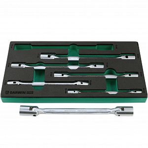 GARWIN PRO 645635 Набор ключей торцевых шарнирных 6-19 мм, 6 пр. в ложементе EVA