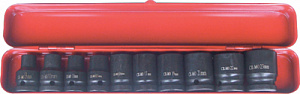 Licota ASA-40008 Набор ударных головок 1/2" 10пр., 10-24 мм
