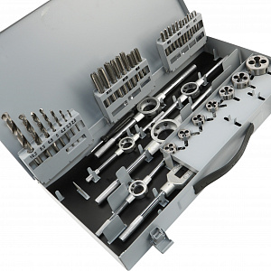 GARWIN INDUSTRIAL GM-TCS44 Набор метчиков и плашек М3 - 12, HSS, DIN352, 44 предмета
