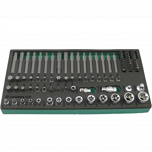 GARWIN PRO 645545 Набор бит и головок Е-профиль 89 пр. в ложементе EVA