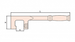GARWIN INDUSTRIAL GSS-VO58 Ключ вентильный искробезопасный 58 мм