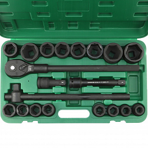 GARWIN PRO 626551-20 Набор ударных головок дюймовых 3/4", 56 мм, 20 пр., 3/4" — 2"