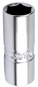 Licota ASP-A3816 Головка, 3/8", 16 мм, торцевая, 6-гранная, глубокая, свечная