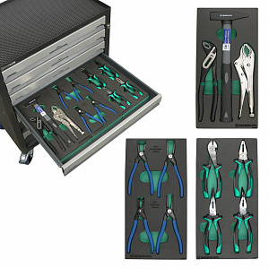 GARWIN PRO S01006-263 Тележка инструментальная 6 полок с комплектом инструмента, 263 пр., серая