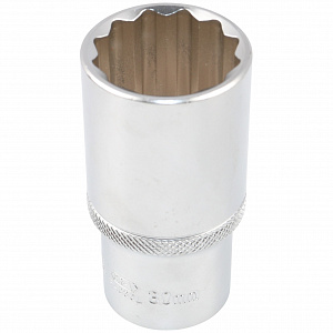 Licota F4030L Головка, 1/2", 30 мм, торцевая, 12-гранная, глубокая
