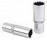 Licota P3010L Головка, 3/8", 10 мм, торцевая, spline, глубокая-4004