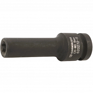 GARWIN PRO 620272-9 Головка, 1/2", 9 мм, торцевая, 6-гранная, ударная, глубокая