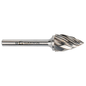 GARWIN INDUSTRIAL 900651-16*25*69 Борфреза параболическая с заостренным концом 16x25x69 мм, VHM, AL, форма G (серия 900651)