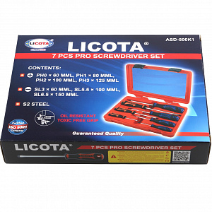 Licota ASD-500K1 Набор отверток профессиональных 7пр.
