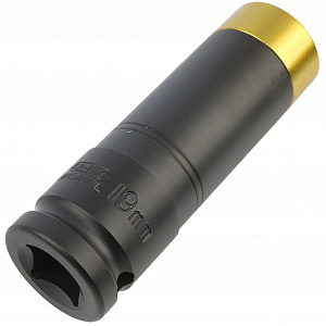 Licota ANS4019L-HT Головка, 1/2", 19 мм, торцевая, 6-гранная, ударная, глубокая, тонкостенная, для литых дисков