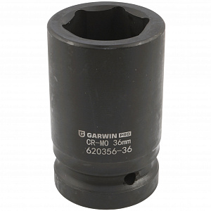 GARWIN PRO 620356-36 Головка, 1", 36 мм, торцевая, 6-гранная, ударная, глубокая