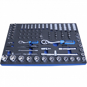 Licota ACK-E8010F Набор инструмента 1/2" и 1/4" 94 пр. в ложементе EVA