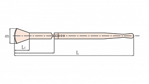 GARWIN INDUSTRIAL GSS-XLB02 Скребок-лопатка для внутренних дуговых поверхностей искробезопасный 75х75 мм
