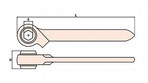 GARWIN INDUSTRIAL GSS-WC32 Ключ трещоточный искробезопасный 32 мм