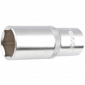 Licota N4024L Головка, 1/2", 24 мм, торцевая, 6-гранная, глубокая