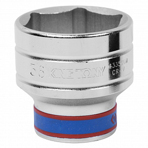 Головка торцевая стандартная шестигранная 1/2", 38 мм KING TONY 433538M