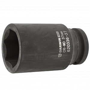 GARWIN PRO 620336-37 Головка, 3/4", 37 мм, торцевая, 6-гранная, ударная, глубокая