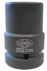 Licota AQ8021D Головка, 1", 21 мм, торцевая, 4-гранная, ударная, глубокая