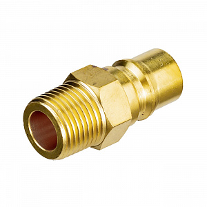 GARWIN PRO 808216-12 Пневморазъём высокой пропускной способности "папа" - наружная резьба 1/2", латунь