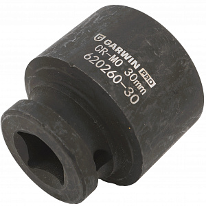 GARWIN PRO 620260-30 Головка, 1/2", 30 мм, торцевая, 6-гранная, ударная