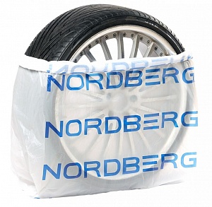 ПАКЕТ ДЛЯ ШИН ПНД 110х110см 18мкм белый с логотипом NORDBERG (100 шт.)