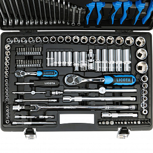 Licota ALK-8009F Набор инструментов 1/4" и 1/2", 143 предмета