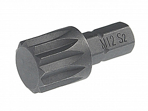 Бита SPLINE M12х25мм 1/4" DR JTC